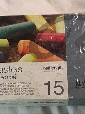 New Sealed Rembrandt Soft Pastels Half Sticks  Set If 15  Multicolor Vintage